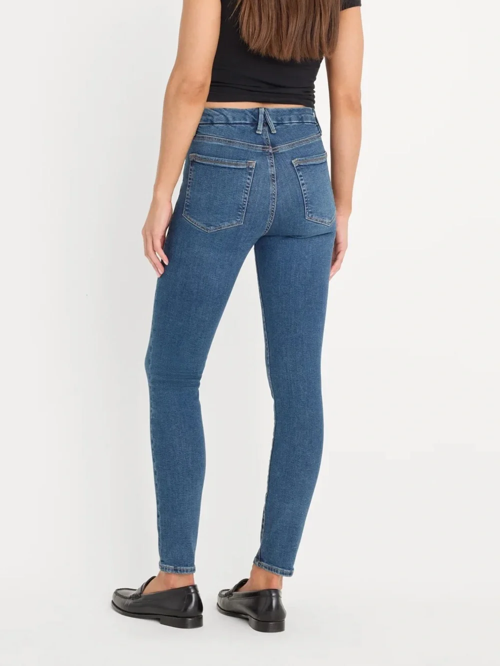 Good American Good Legs Skinny Jeans Medium Wash Size 15 (Fits 14-16)